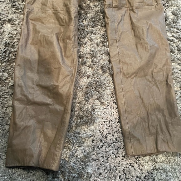 Vintage Arlando Motorcycle Dress Pant High Rise Leather Pant - Picture 2 of 11